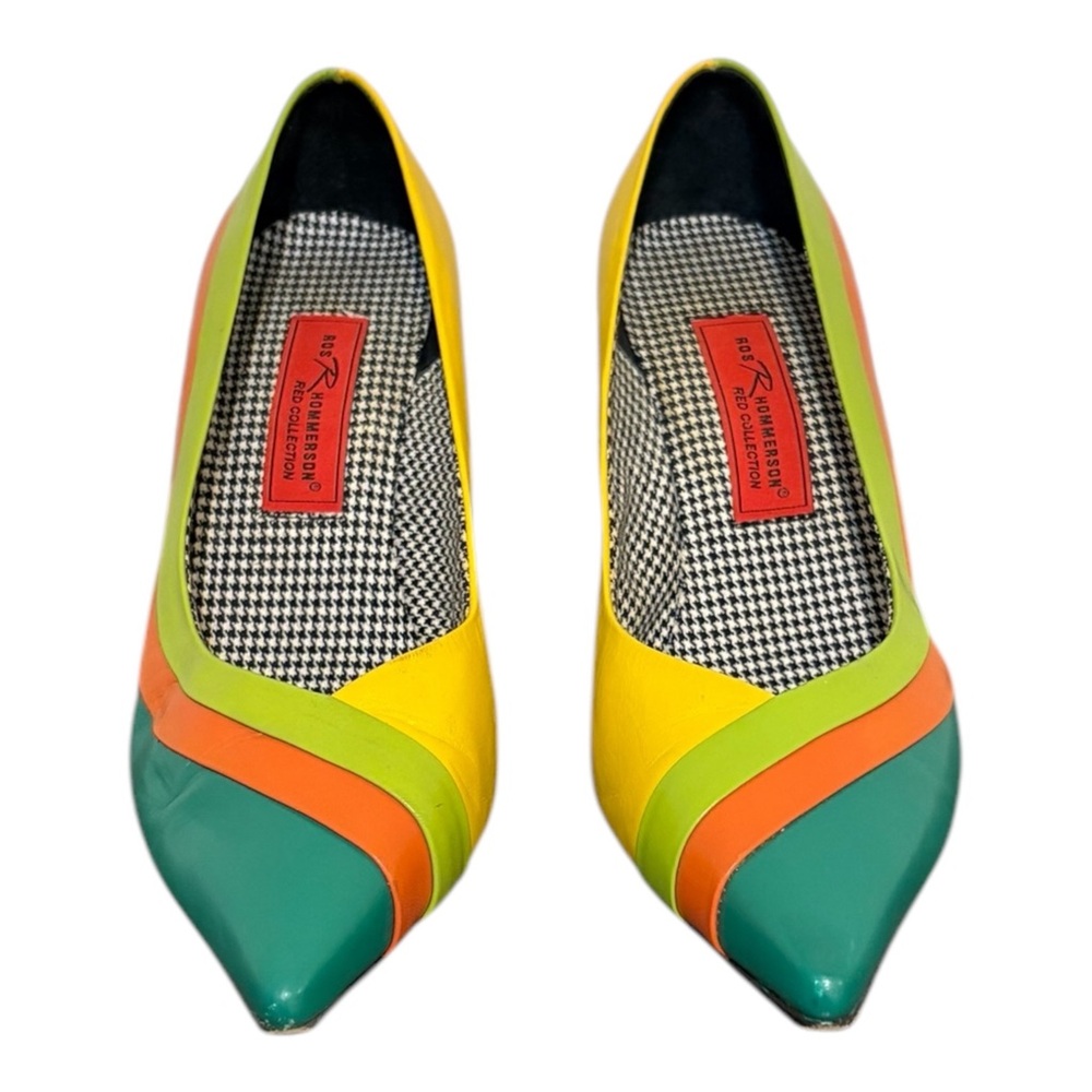 Vinta shoes-Multi Color Shoes-Slip on Pumps.